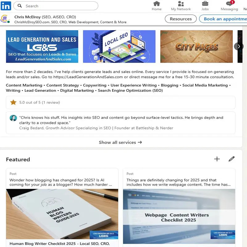 LinkedIn Profile Redesign