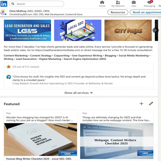 LinkedIn Profile Redesign